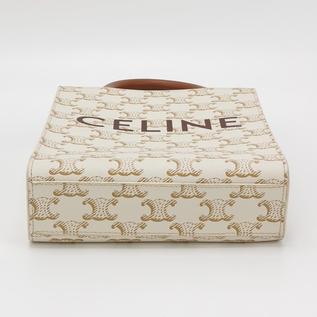 Celine Vertical Cabas Tote Triomphe Coated Canvas Mini — photo 6 of 10