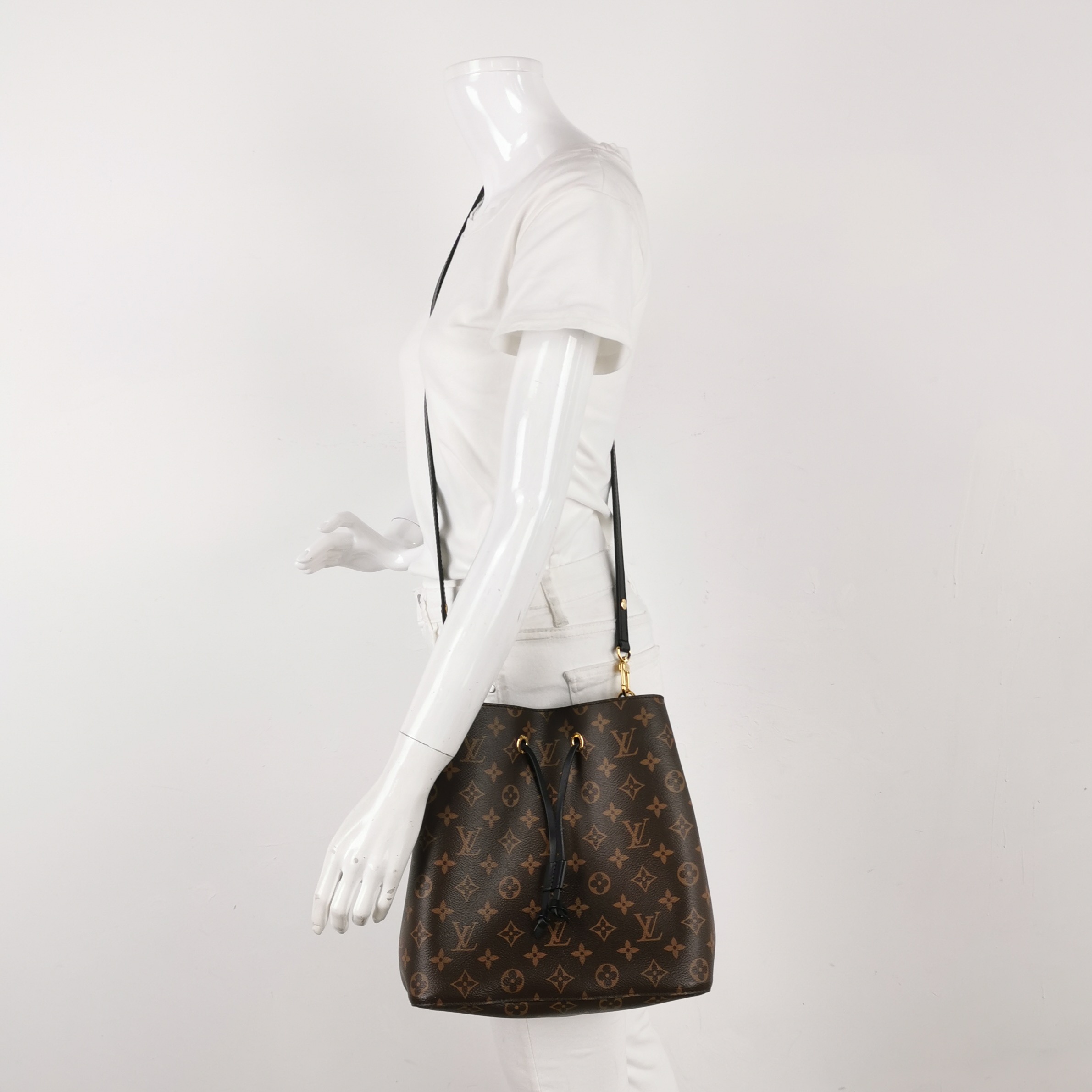 Louis Vuitton(LV) NeoNoe Handbag Monogram Canvas with Leather MM — alternate view