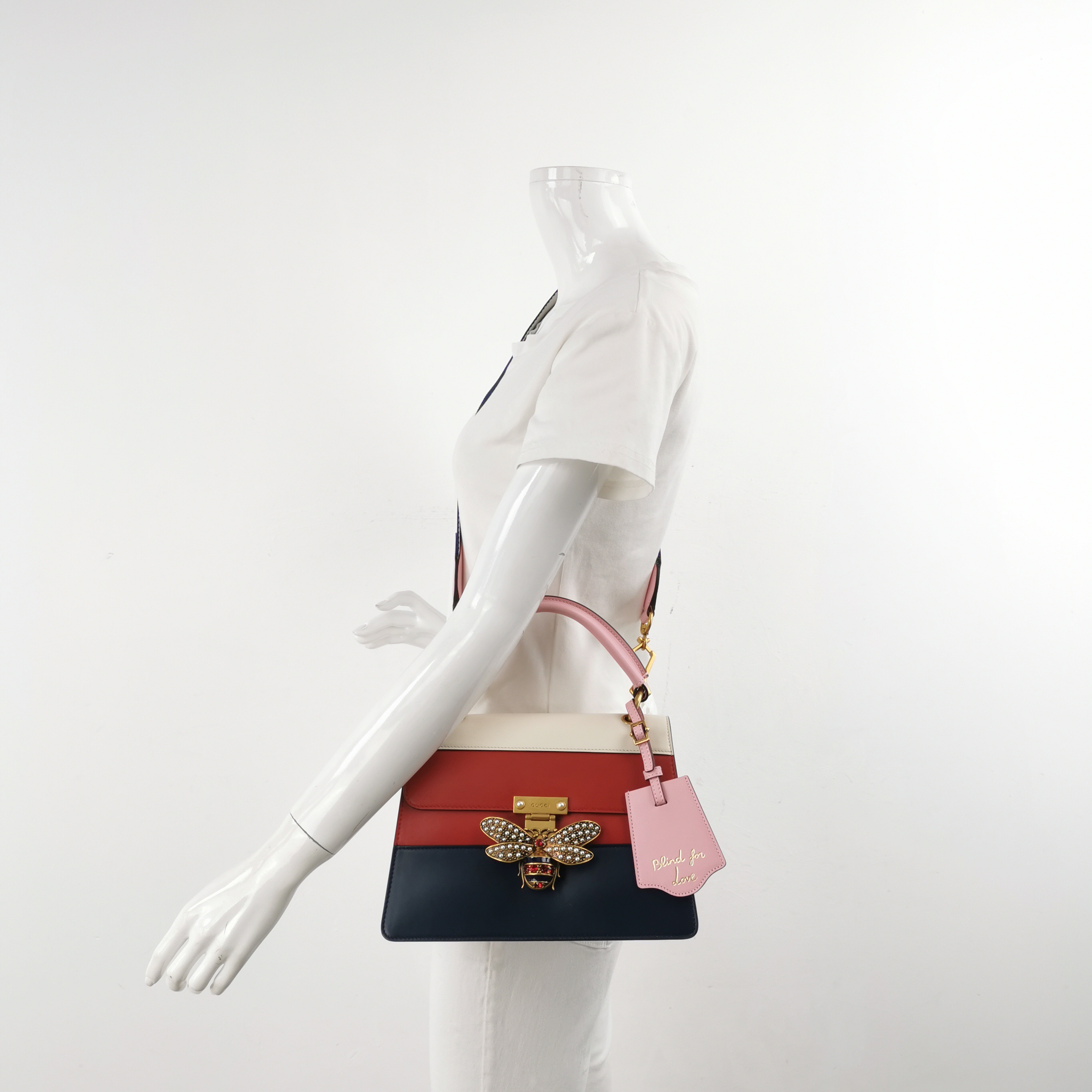 Gucci Queen Margaret Top Handle Bag Colorblock Leather Small — alternate view