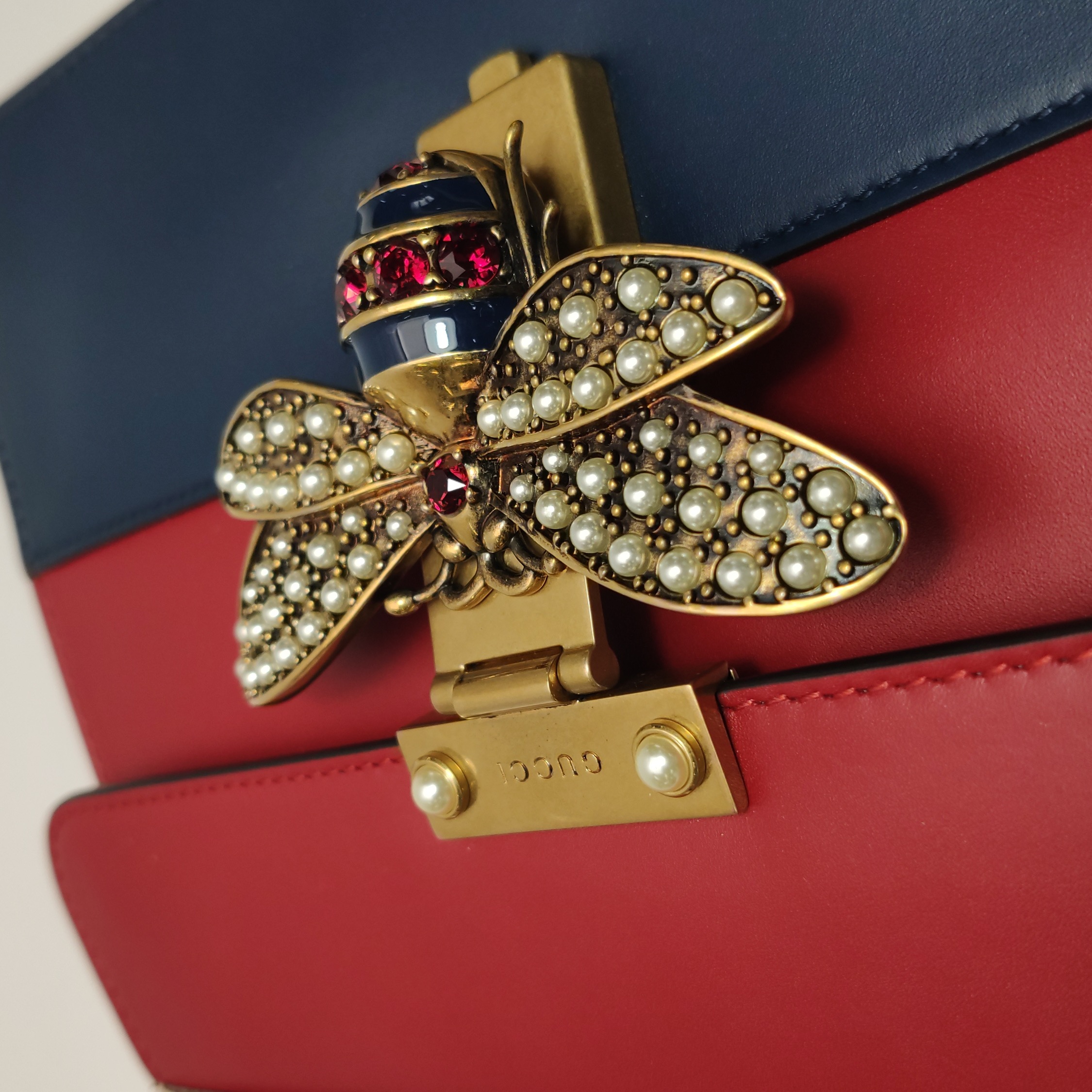 Gucci Queen Margaret Top Handle Bag Colorblock Leather Small — photo 15 of 25