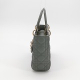 Dior Lady Dior Bag Cannage Quilt Metallic Leather Small — thumbnail 3