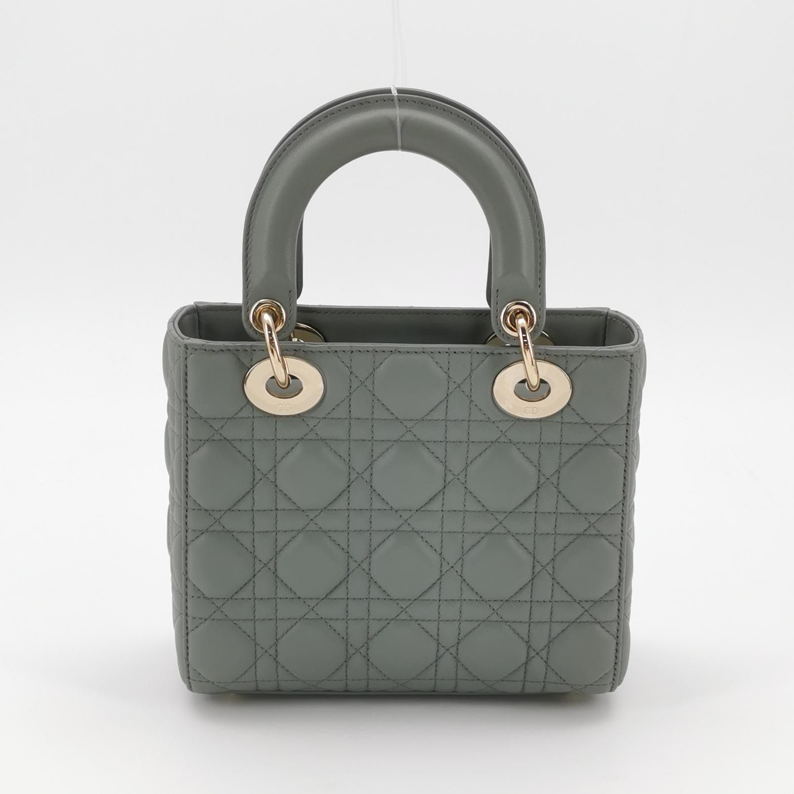 Dior Lady Dior Bag Cannage Quilt Metallic Leather Small — photo 5 of 16