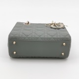 Dior Lady Dior Bag Cannage Quilt Metallic Leather Small — thumbnail 6