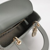 Dior Lady Dior Bag Cannage Quilt Metallic Leather Small — thumbnail 8
