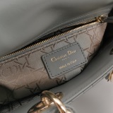 Dior Lady Dior Bag Cannage Quilt Metallic Leather Small — thumbnail 9