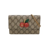 Gucci Cherries Wallet on Chain GG Coated Canvas Mini — thumbnail 1