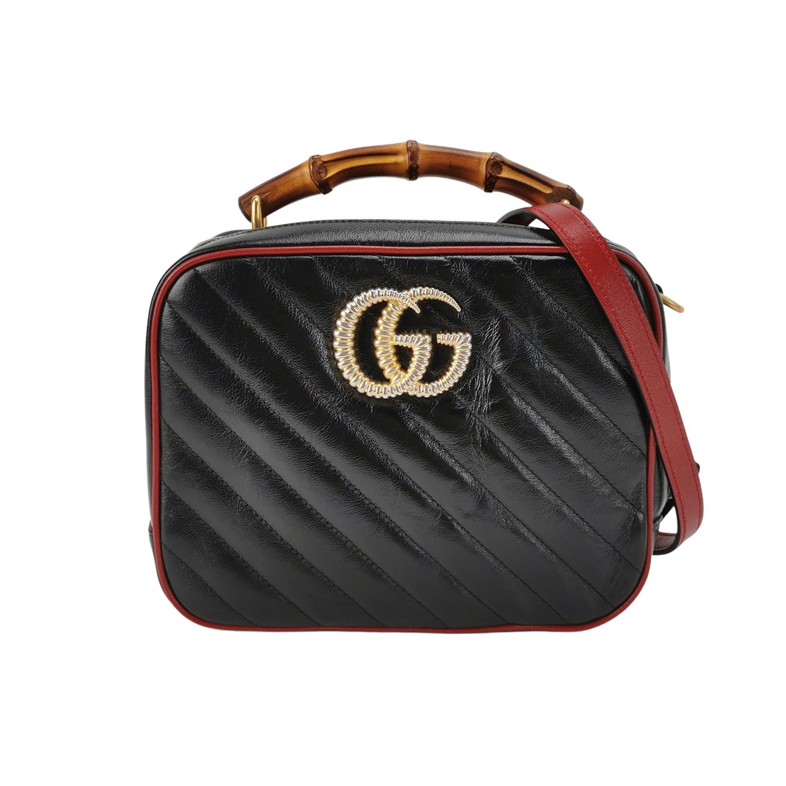 Gucci GG Marmont Flap Bag Diagonal Quilted Leather Small — photo 1 of 9