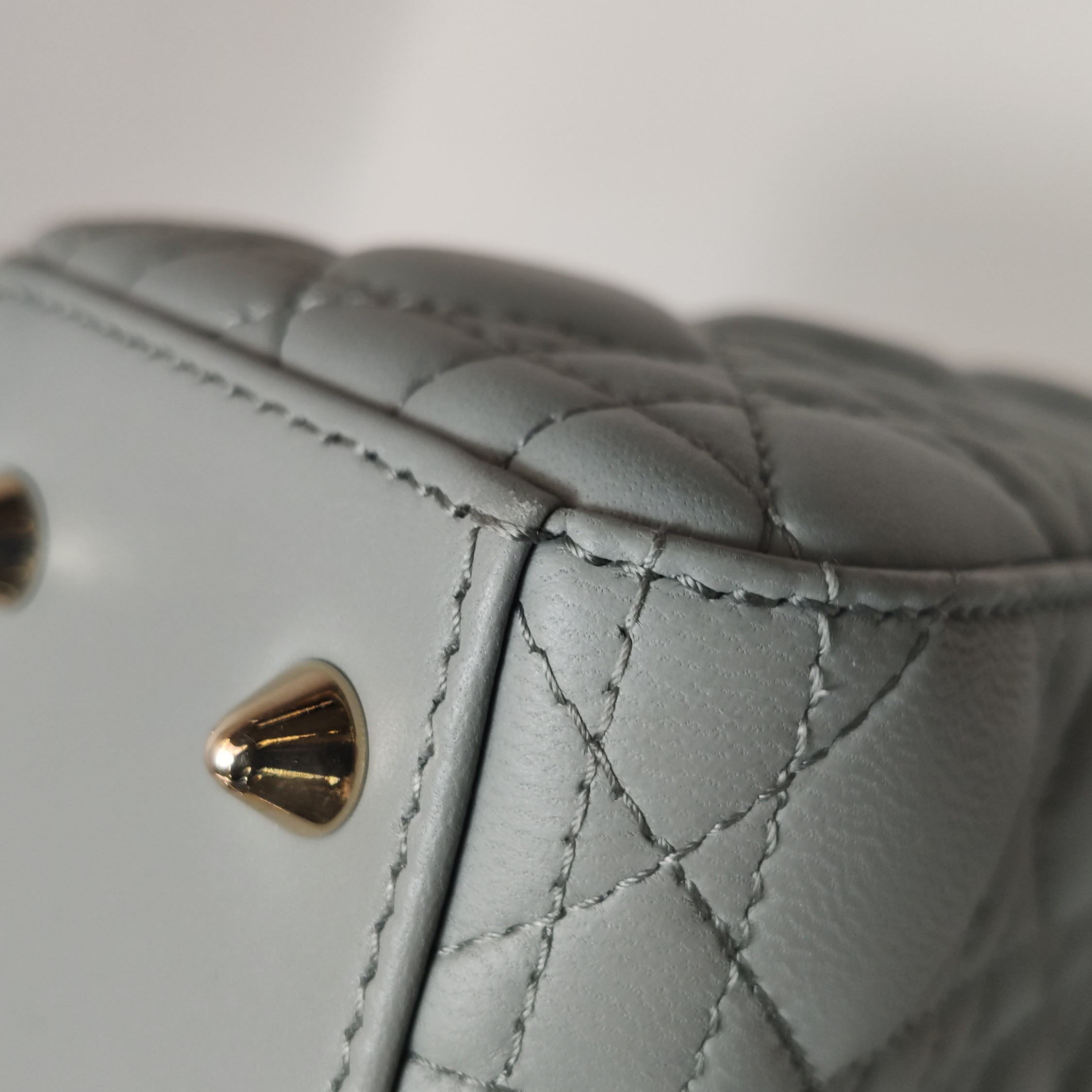 Dior Lady Dior Bag Cannage Quilt Metallic Leather Small — photo 15 of 16