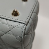 Dior Lady Dior Bag Cannage Quilt Metallic Leather Small — thumbnail 15