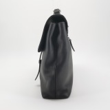 Louis Vuitton(LV) black leather briefcase handbag — thumbnail 3