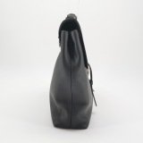 Louis Vuitton(LV) black leather briefcase handbag — thumbnail 4