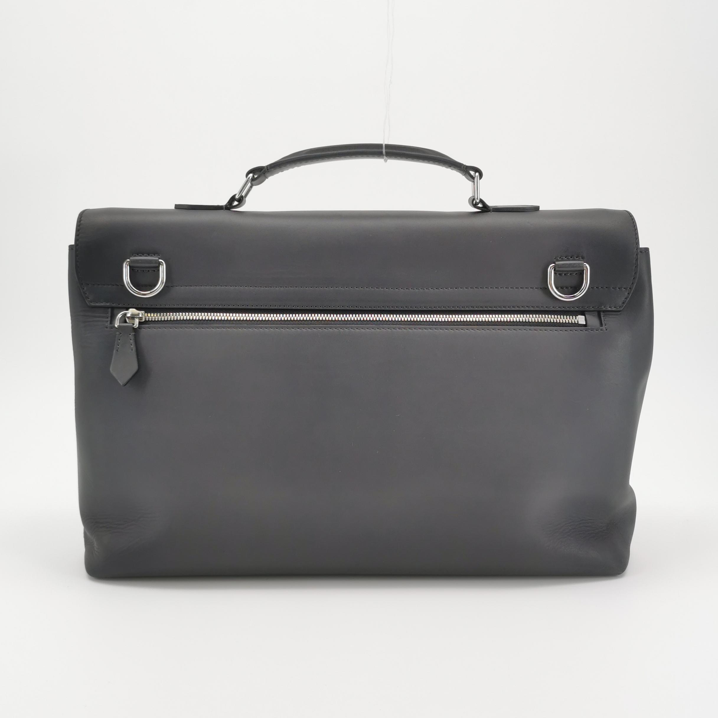 Louis Vuitton(LV) black leather briefcase handbag — photo 5 of 15