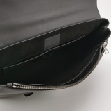 Louis Vuitton(LV) black leather briefcase handbag — thumbnail 7