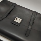 Louis Vuitton(LV) black leather briefcase handbag — thumbnail 11