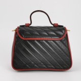 Gucci GG Marmont Top Handle Flap Bag Diagonal Quilted Leather Mini — thumbnail 5