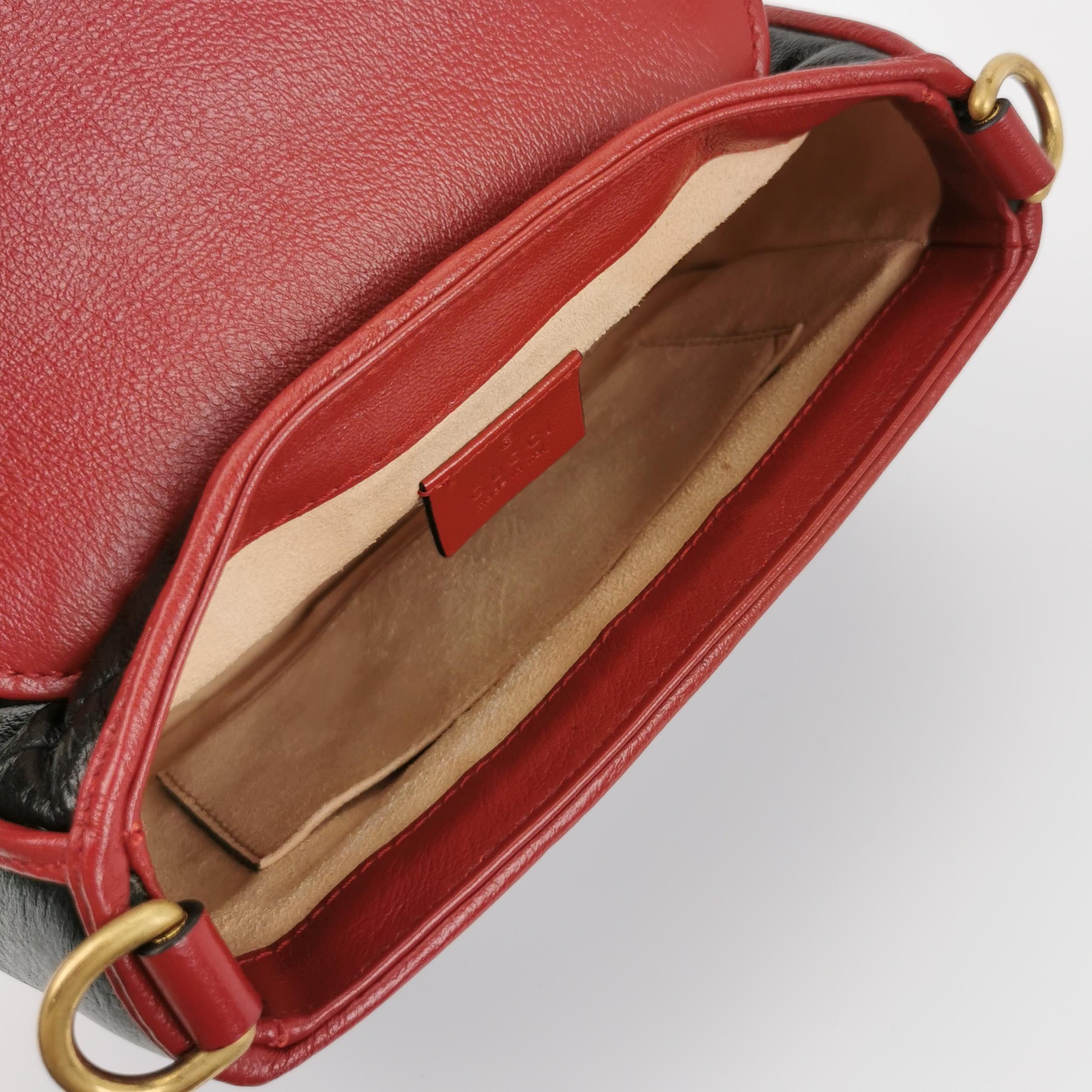 Gucci GG Marmont Top Handle Flap Bag Diagonal Quilted Leather Mini — photo 8 of 18