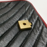 Gucci GG Marmont Top Handle Flap Bag Diagonal Quilted Leather Mini — thumbnail 18