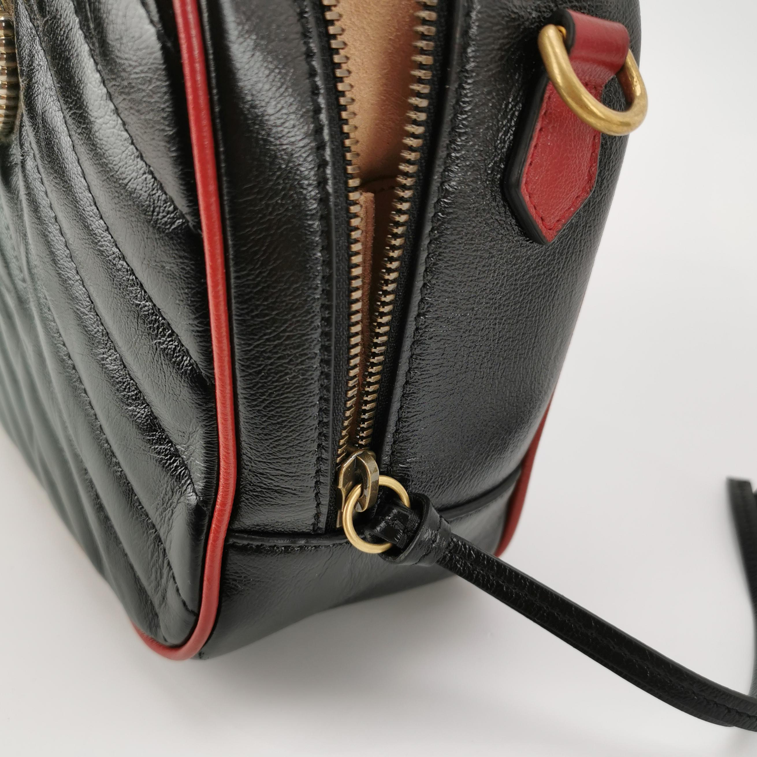 Gucci GG Marmont Flap Bag Diagonal Quilted Leather Small — photo 9 of 9