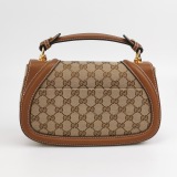 Gucci Blondie NM Top Handle Bag GG Coated Canvas with Leather Medium — thumbnail 5