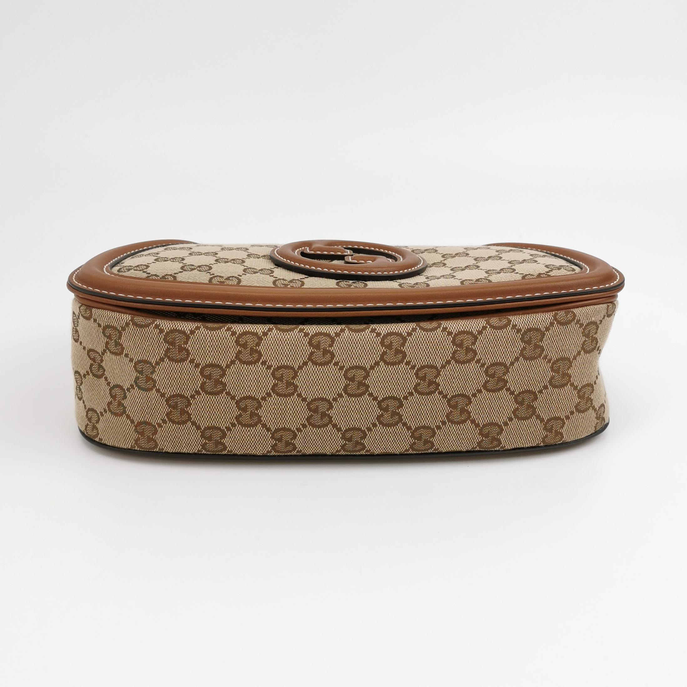 Gucci Blondie NM Top Handle Bag GG Coated Canvas with Leather Medium — photo 6 of 16