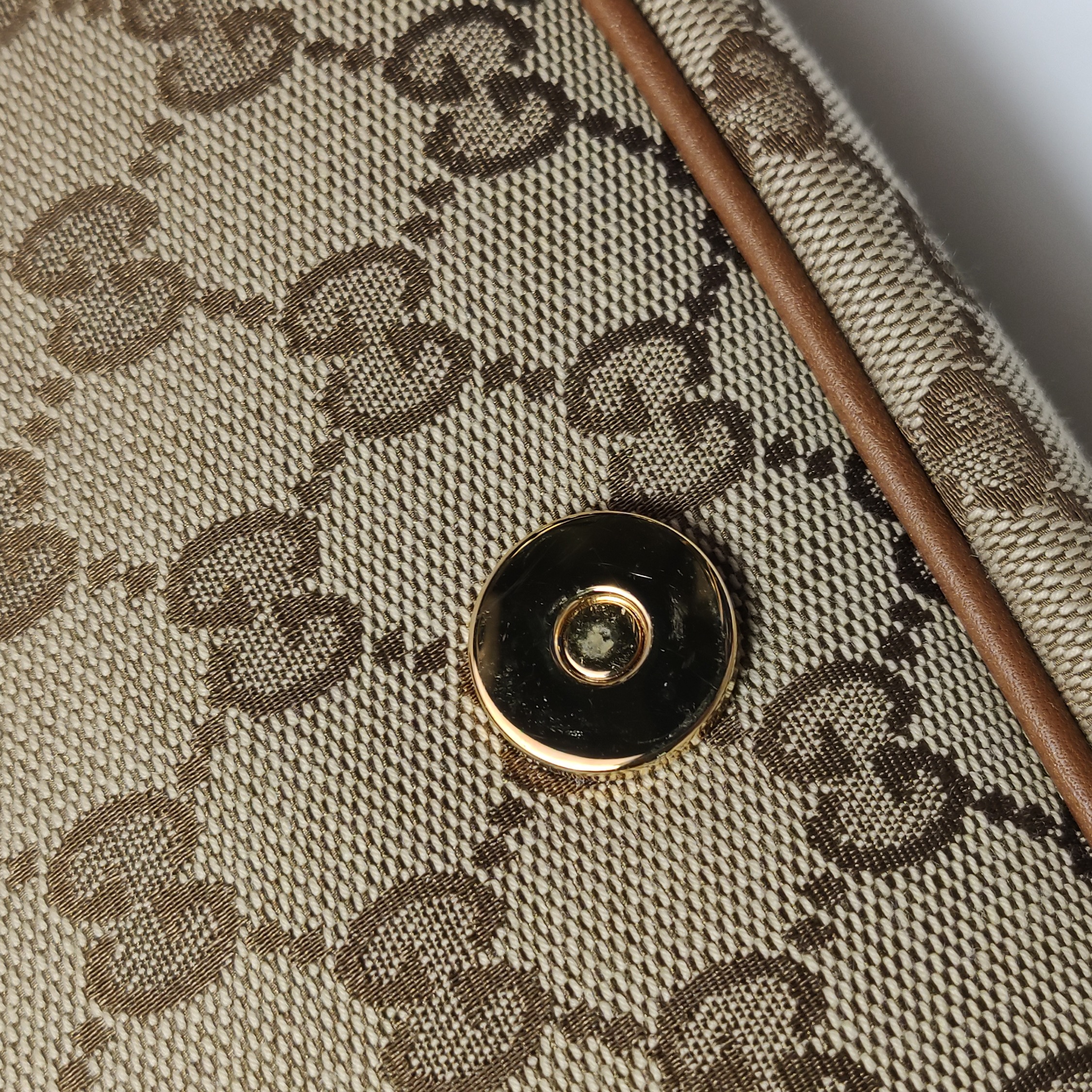 Gucci Blondie NM Top Handle Bag GG Coated Canvas with Leather Medium — photo 12 of 16