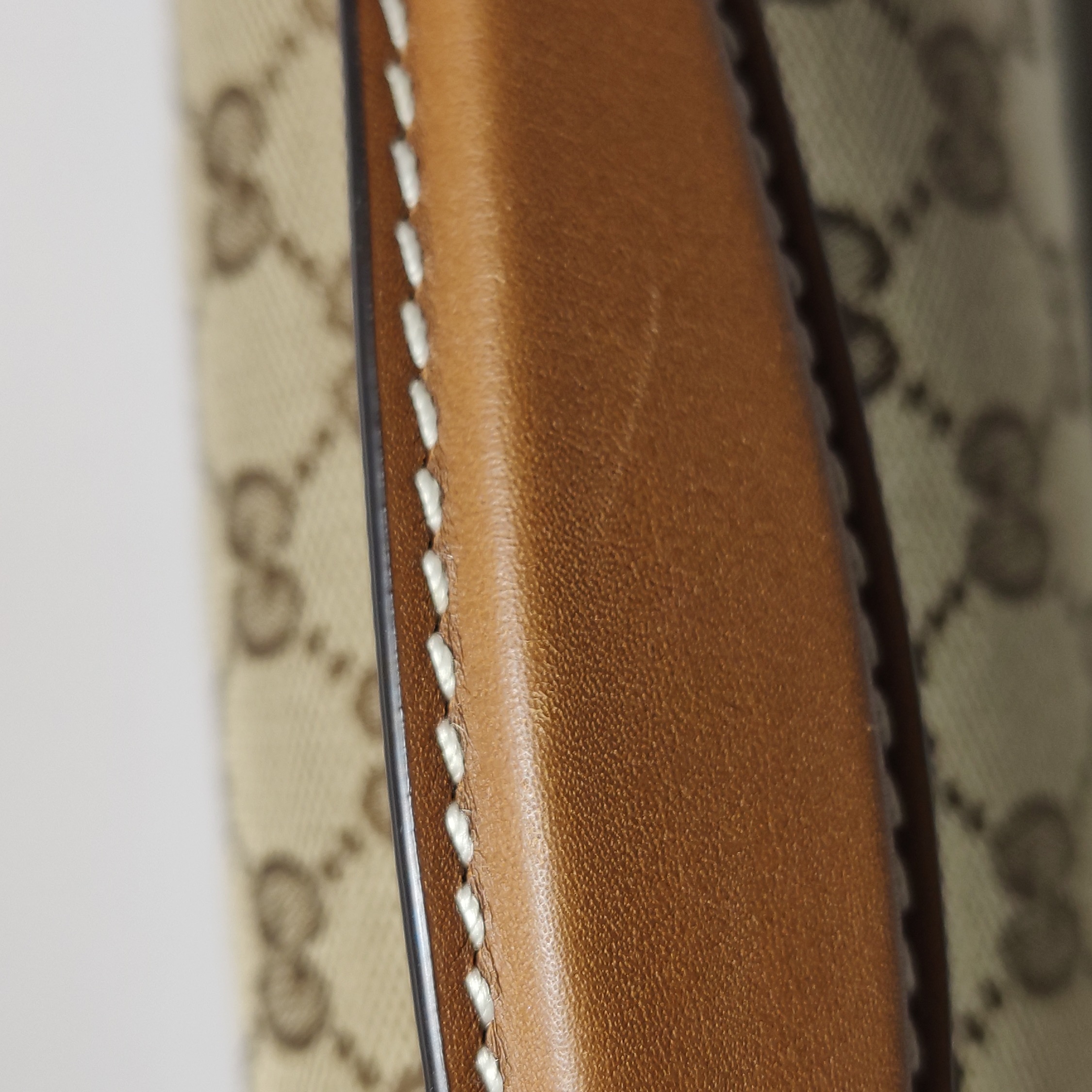 Gucci Blondie NM Top Handle Bag GG Coated Canvas with Leather Medium — photo 11 of 16