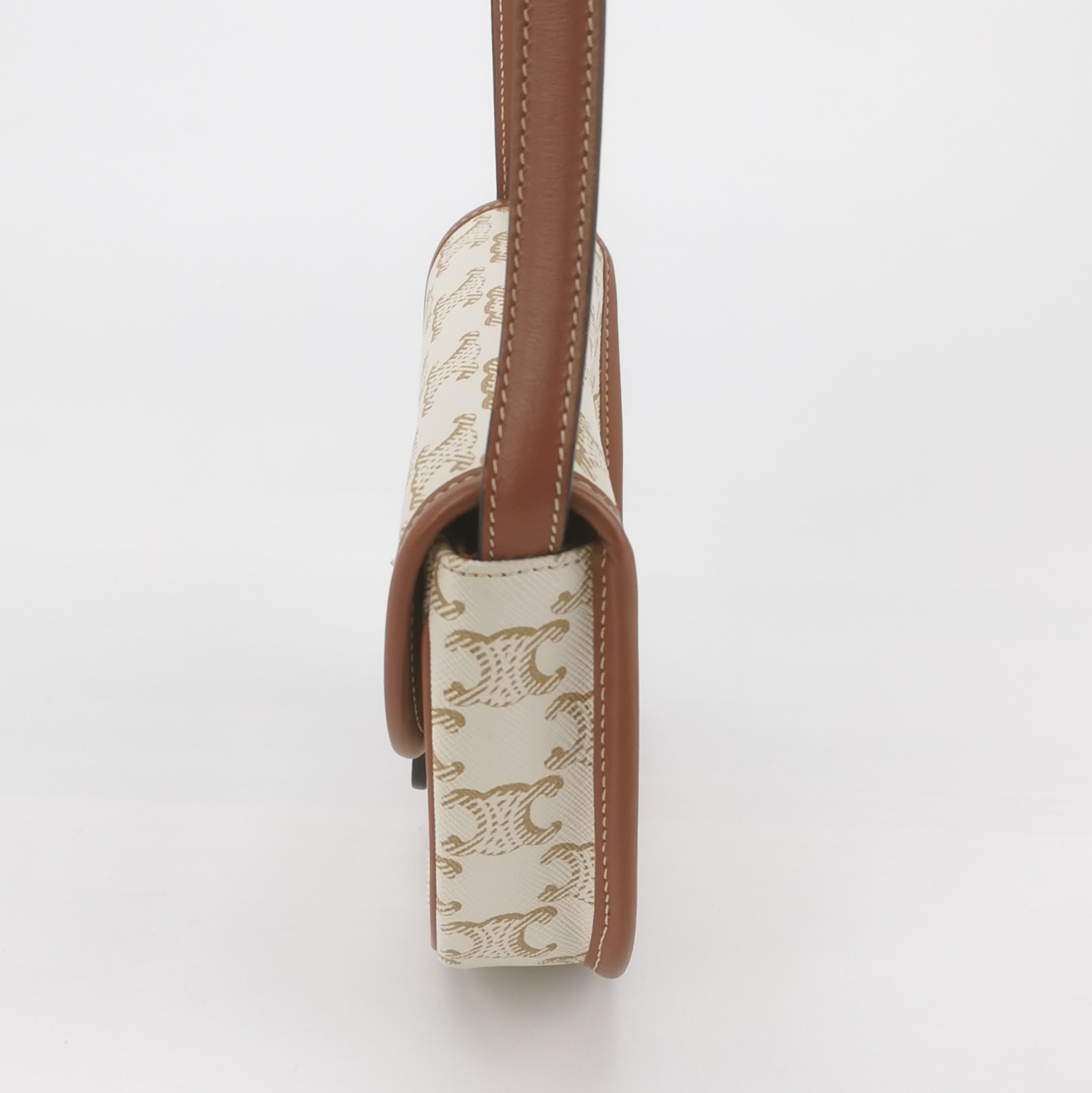 Celine Besace Flap Bag Triomphe Coated Canvas Mini — photo 3 of 12