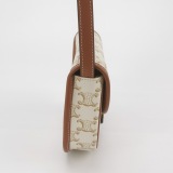 Celine Besace Flap Bag Triomphe Coated Canvas Mini — thumbnail 4