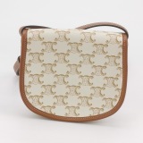 Celine Besace Flap Bag Triomphe Coated Canvas Mini — thumbnail 5