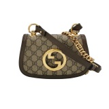 Gucci Blondie NM Flap Bag GG Coated Canvas Mini — thumbnail 1