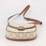 Celine Besace Flap Bag Triomphe Coated Canvas Mini — thumbnail 6
