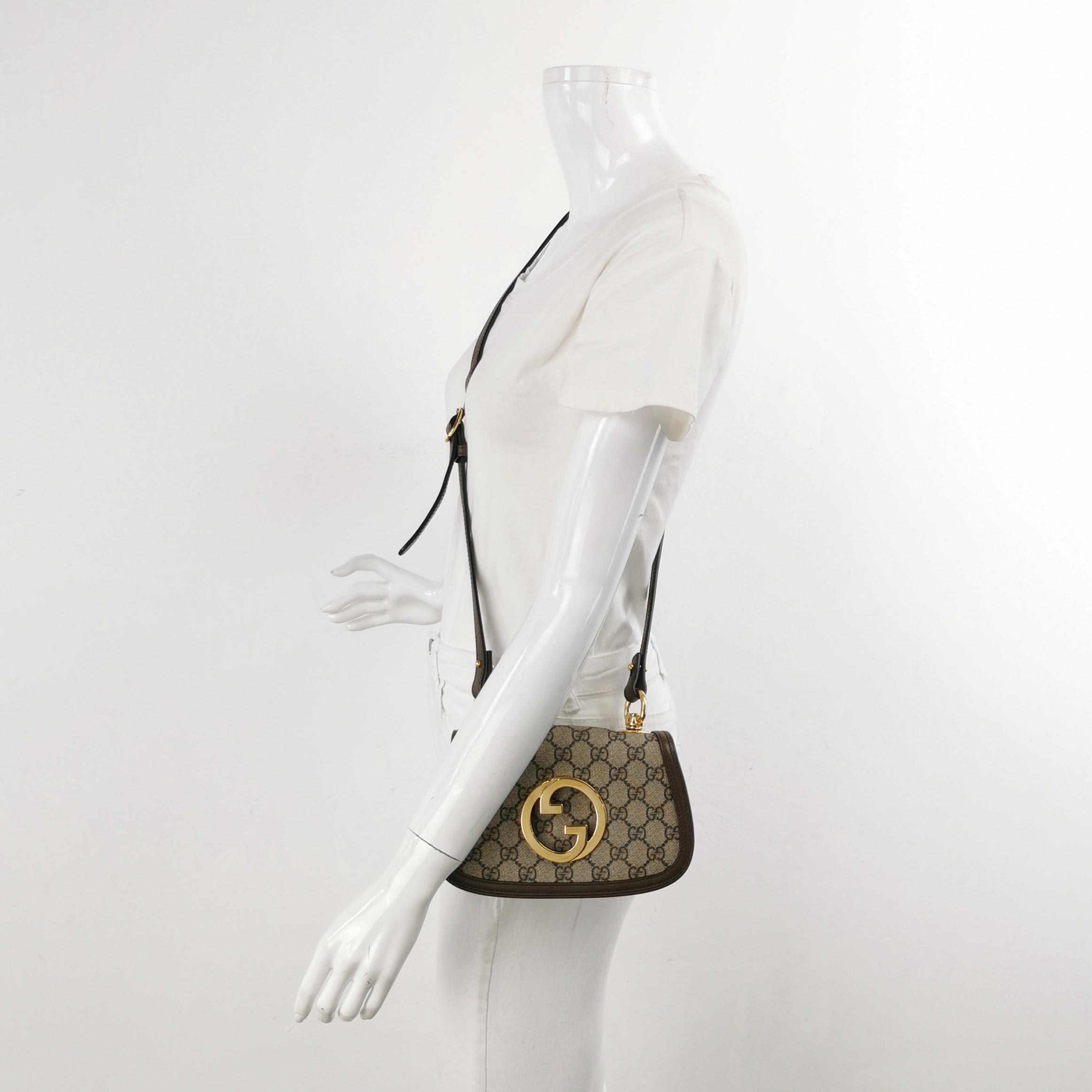 Gucci Blondie NM Flap Bag GG Coated Canvas Mini — alternate view