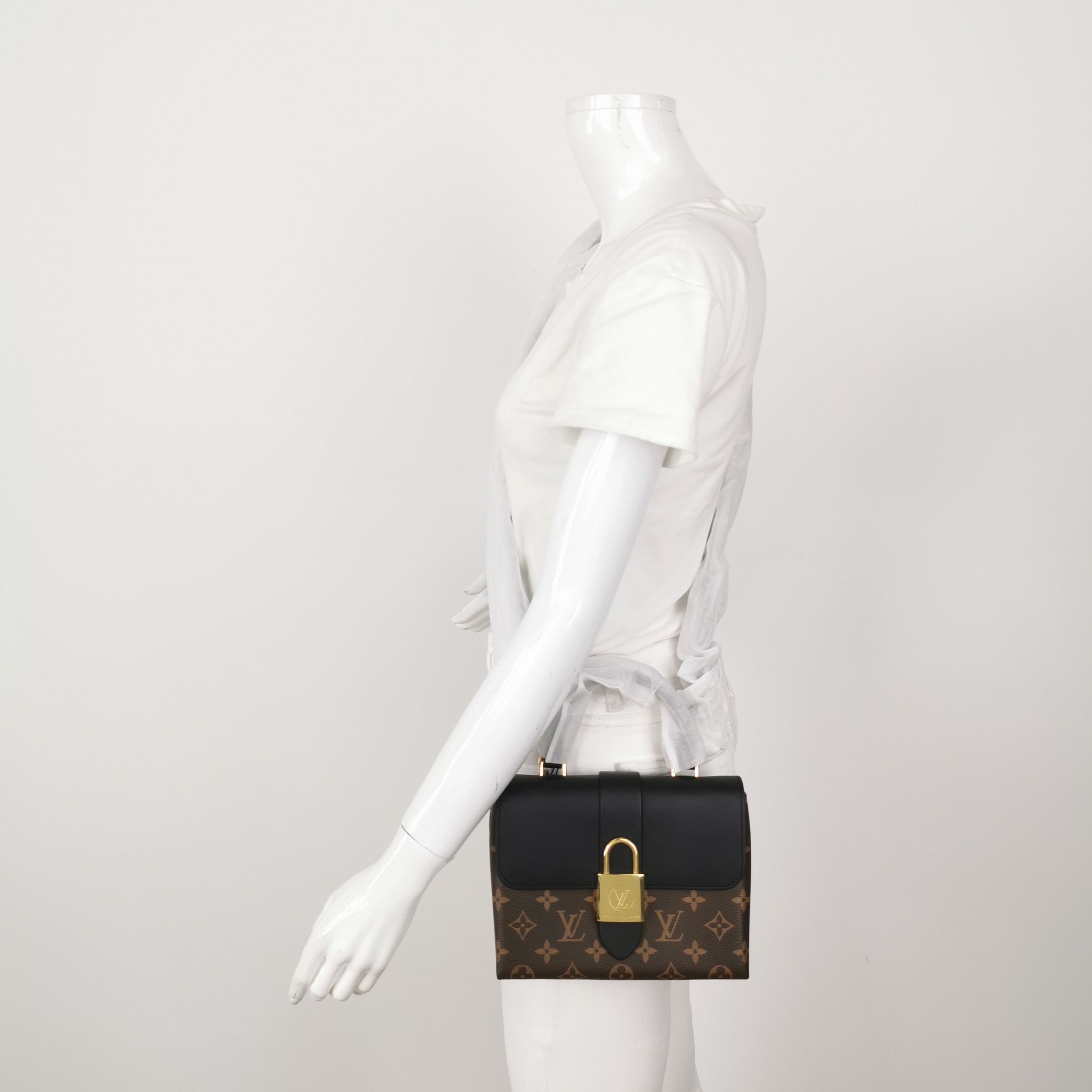 Louis Vuitton(LV) Locky Handbag Monogram Canvas with Leather BB — alternate view