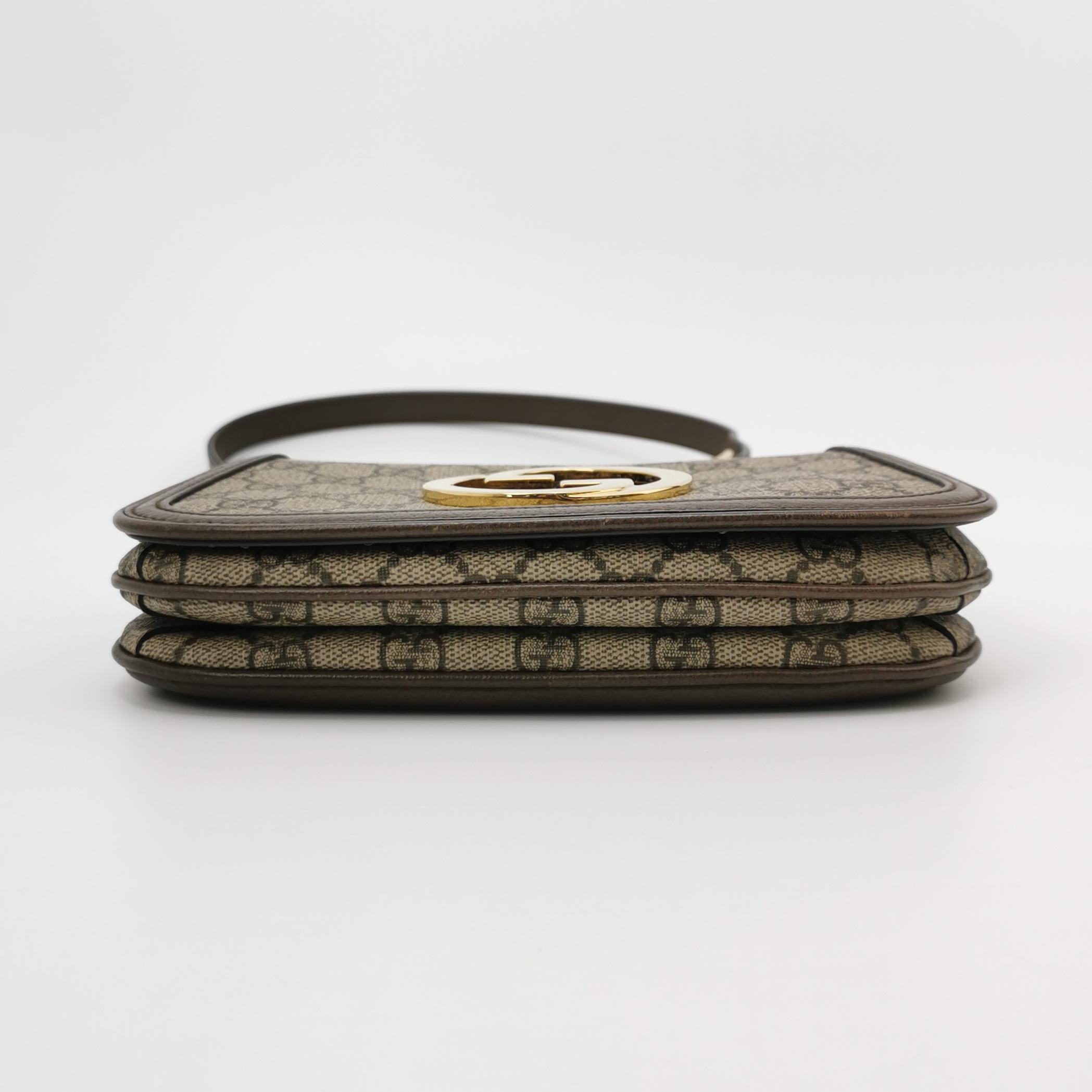 Gucci Blondie NM Flap Bag GG Coated Canvas Mini — photo 6 of 23
