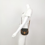 Celine Besace Flap Bag Triomphe Coated Canvas Mini — thumbnail 2