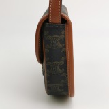 Celine Besace Flap Bag Triomphe Coated Canvas Mini — thumbnail 4