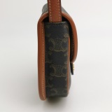 Celine Besace Flap Bag Triomphe Coated Canvas Mini — thumbnail 3
