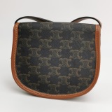 Celine Besace Flap Bag Triomphe Coated Canvas Mini — thumbnail 5