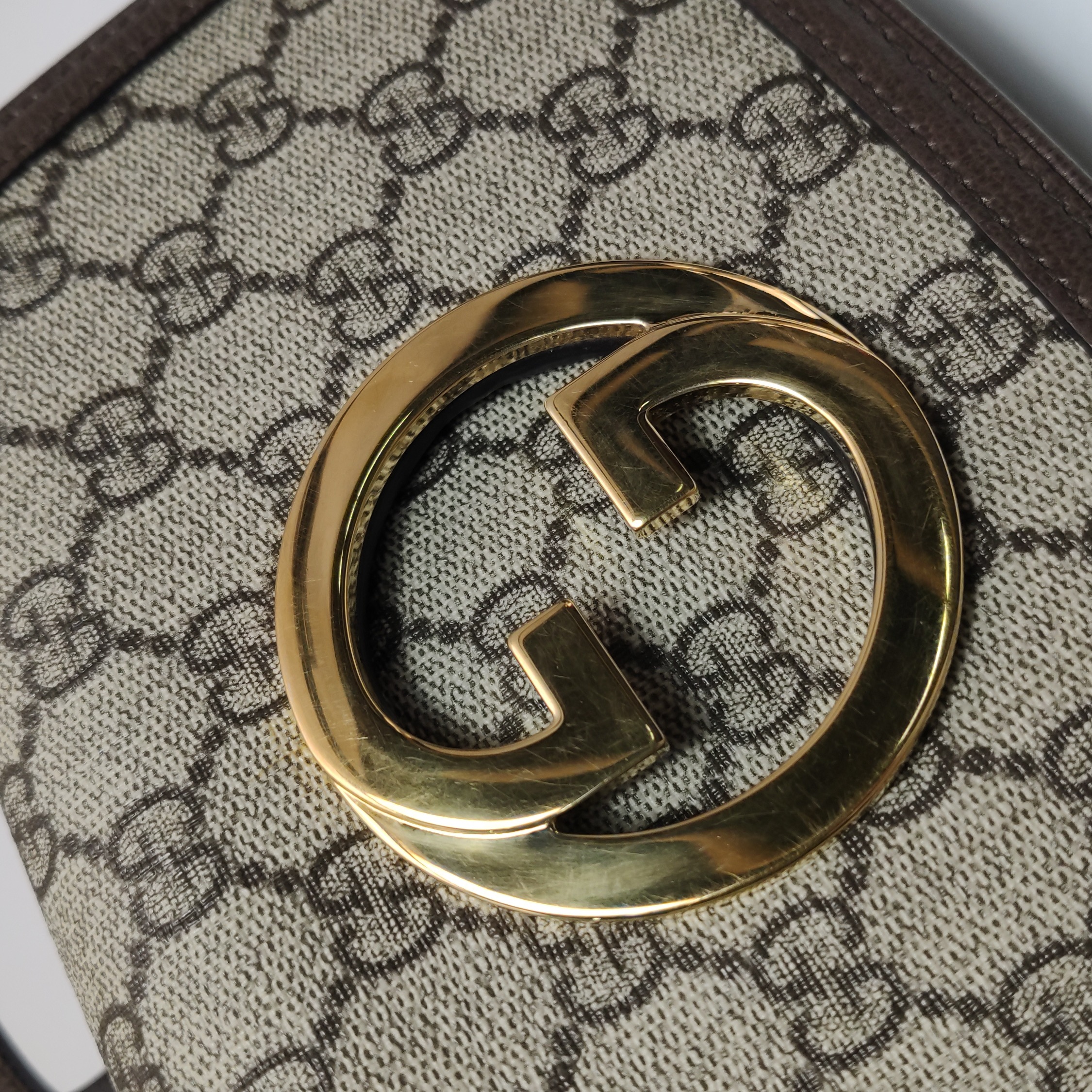 Gucci Blondie NM Flap Bag GG Coated Canvas Mini — photo 11 of 23