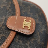 Celine Besace Flap Bag Triomphe Coated Canvas Mini — thumbnail 8