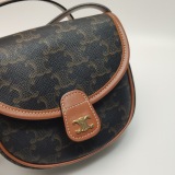 Celine Besace Flap Bag Triomphe Coated Canvas Mini — thumbnail 7