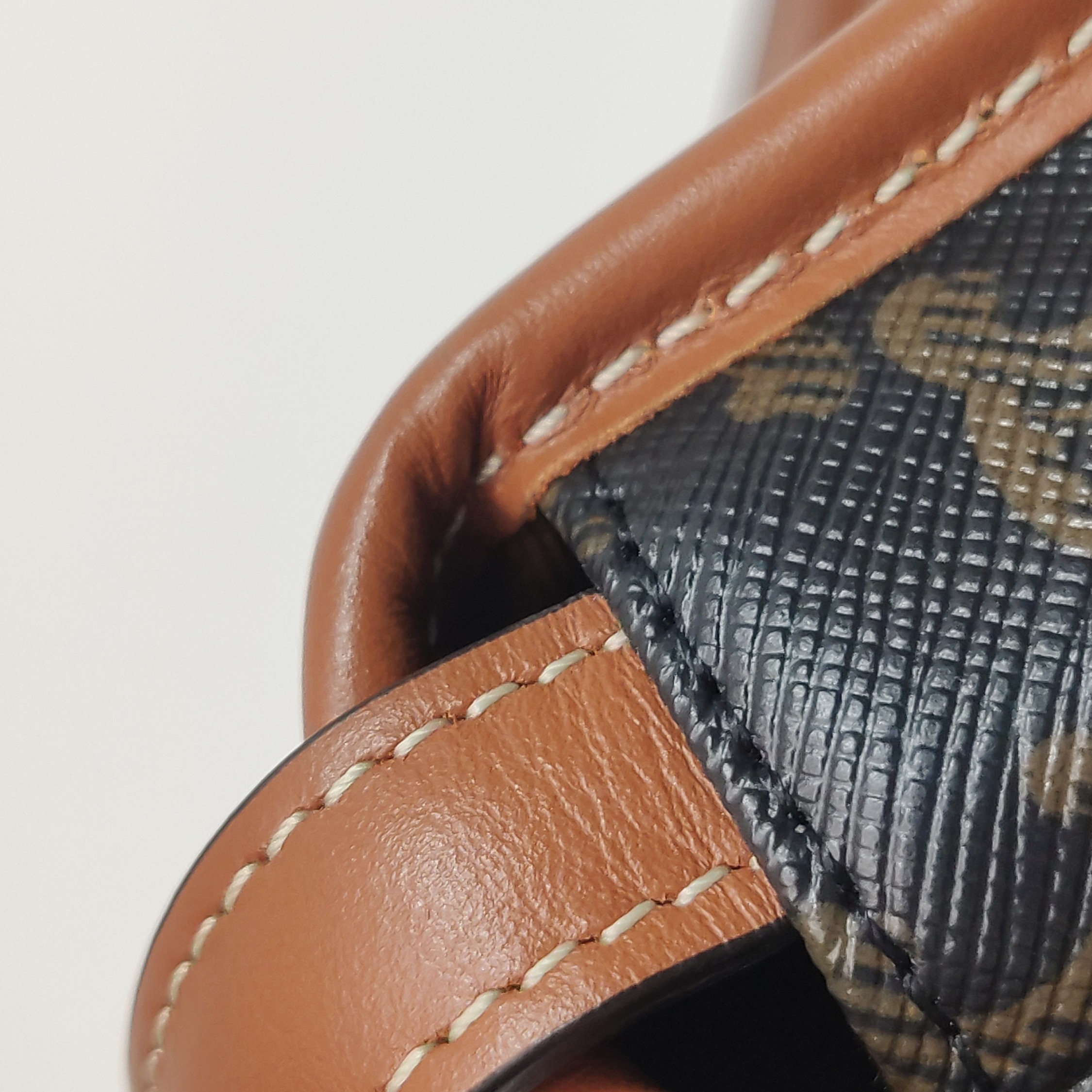 Celine Besace Flap Bag Triomphe Coated Canvas Mini — photo 10 of 11