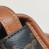 Celine Besace Flap Bag Triomphe Coated Canvas Mini — thumbnail 10