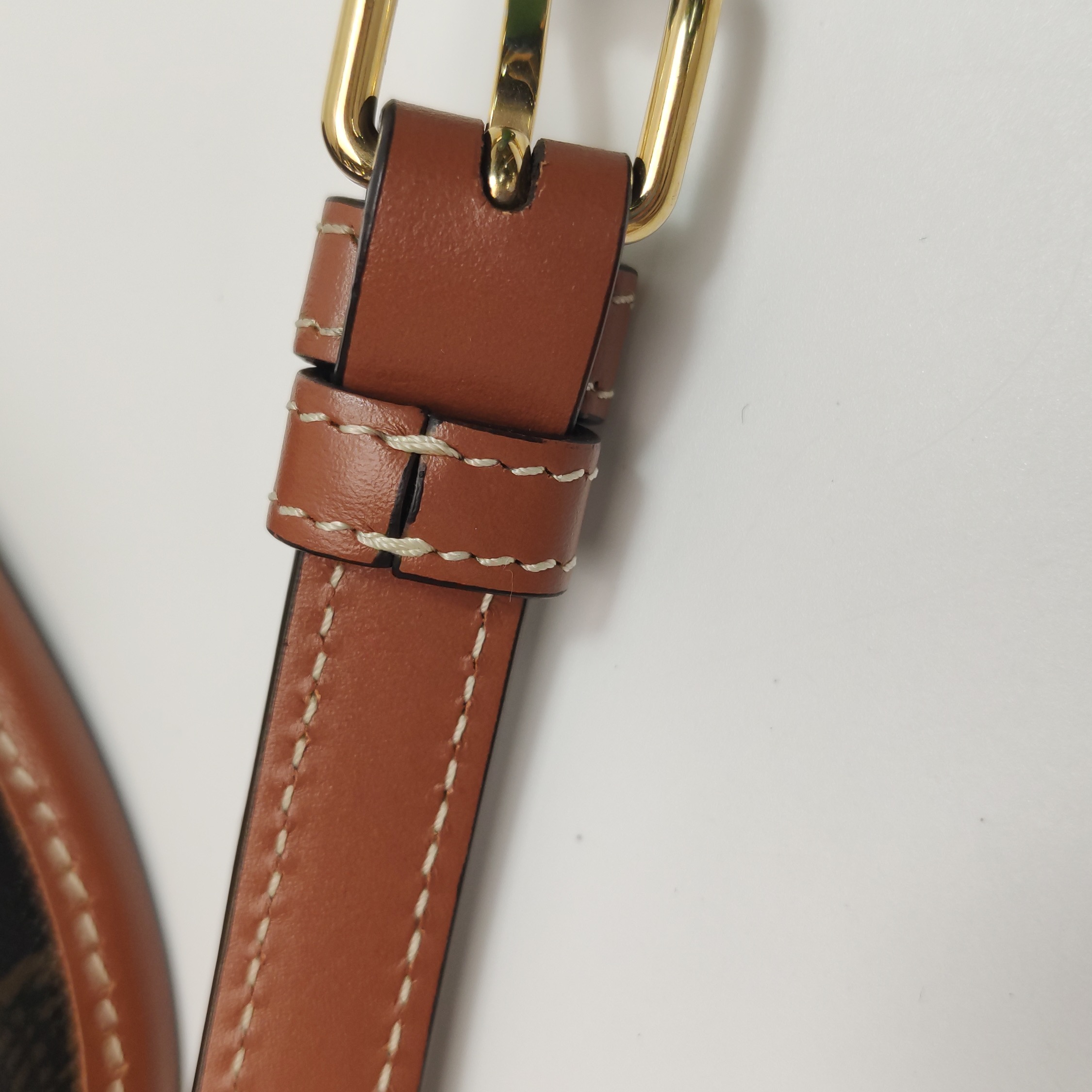 Celine Besace Flap Bag Triomphe Coated Canvas Mini — photo 11 of 11