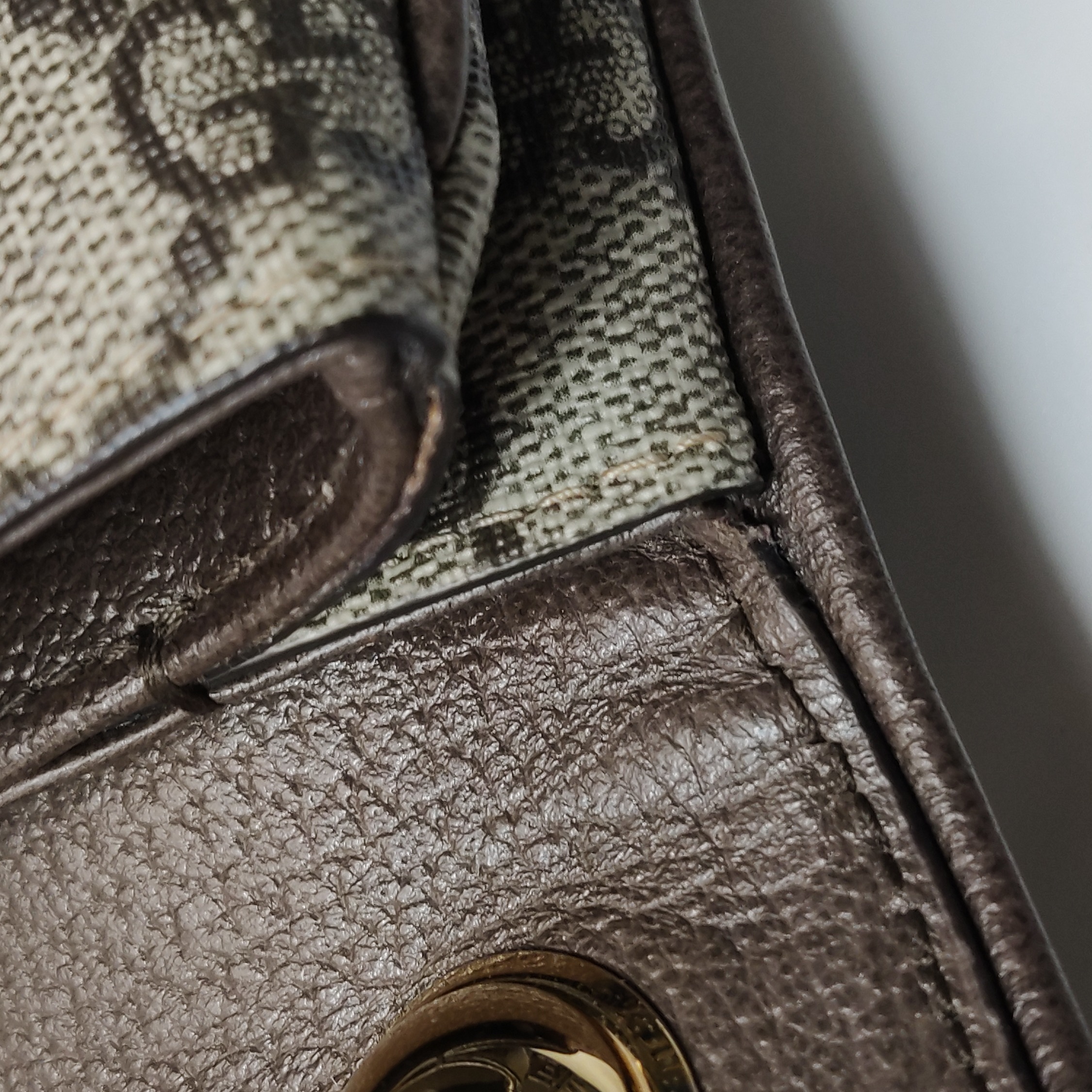 Gucci Blondie NM Flap Bag GG Coated Canvas Mini — photo 12 of 23