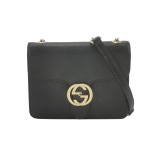 Gucci Interlocking Shoulder Bag Leather Small — thumbnail 1