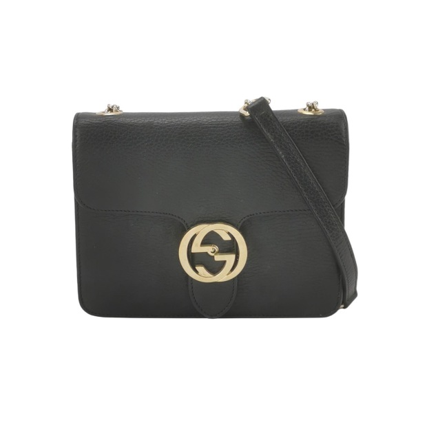 Gucci Interlocking Shoulder Bag Leather Small — pre-owned, Vierlot