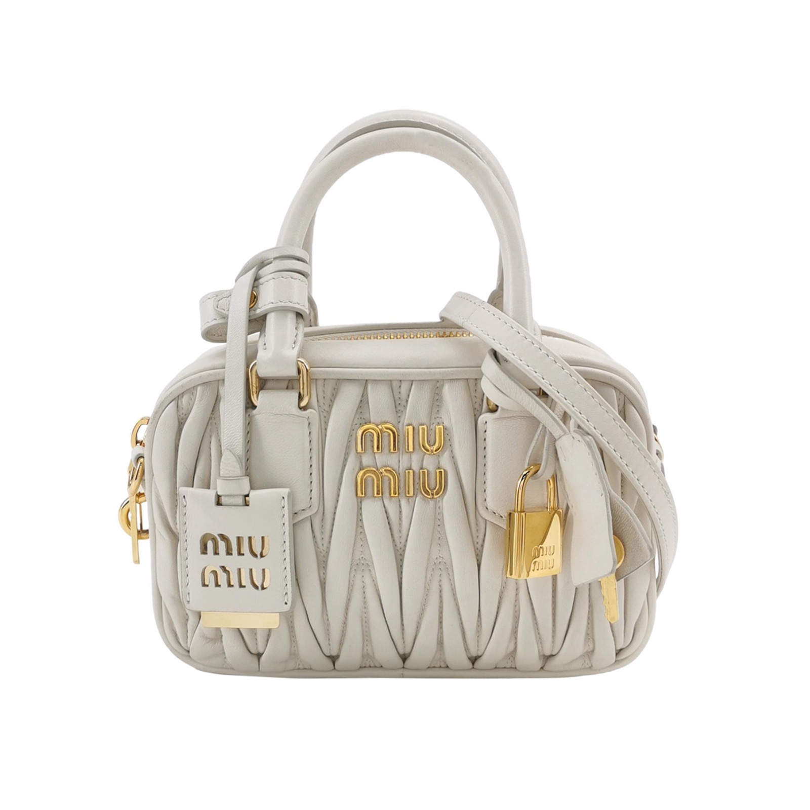Miu Miu Arcadie Top Handle Bag Matelasse Leather Small — photo 1 of 16