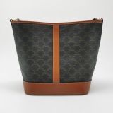 Celine Bucket Bag Triomphe Coated Canvas Medium — thumbnail 6