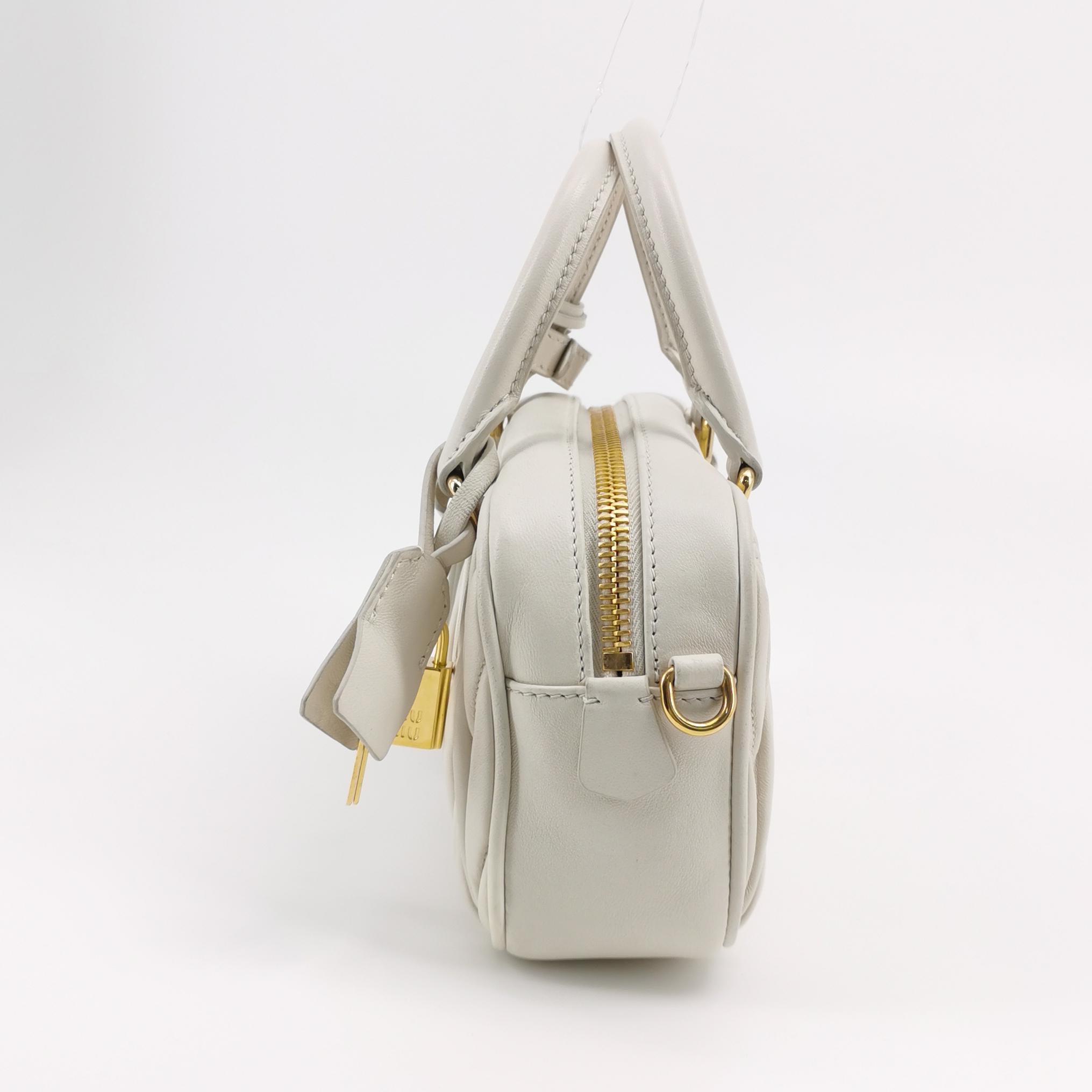 Miu Miu Arcadie Top Handle Bag Matelasse Leather Small — photo 3 of 16